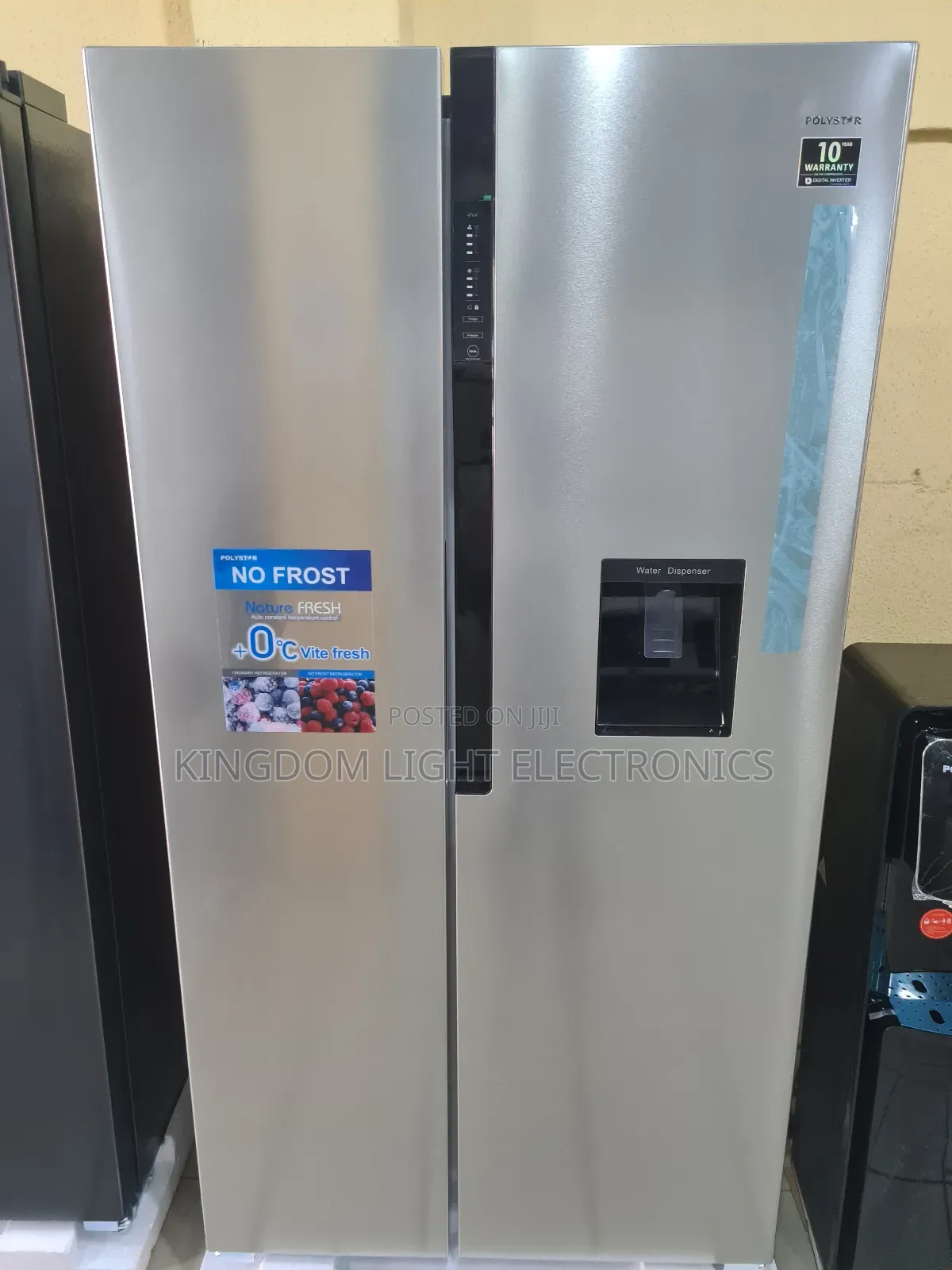 Polystar Inverter Side by Side Refrigerator 100% Copper