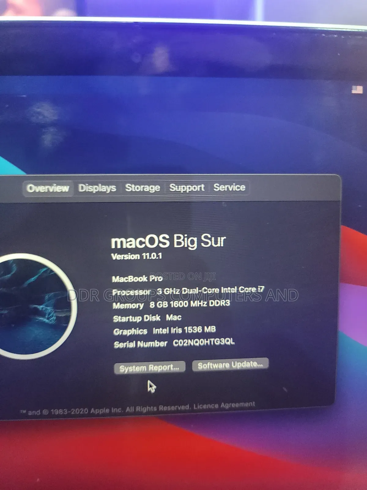 Laptop Apple MacBook 2014 8GB Intel Core I7 SSD 128GB