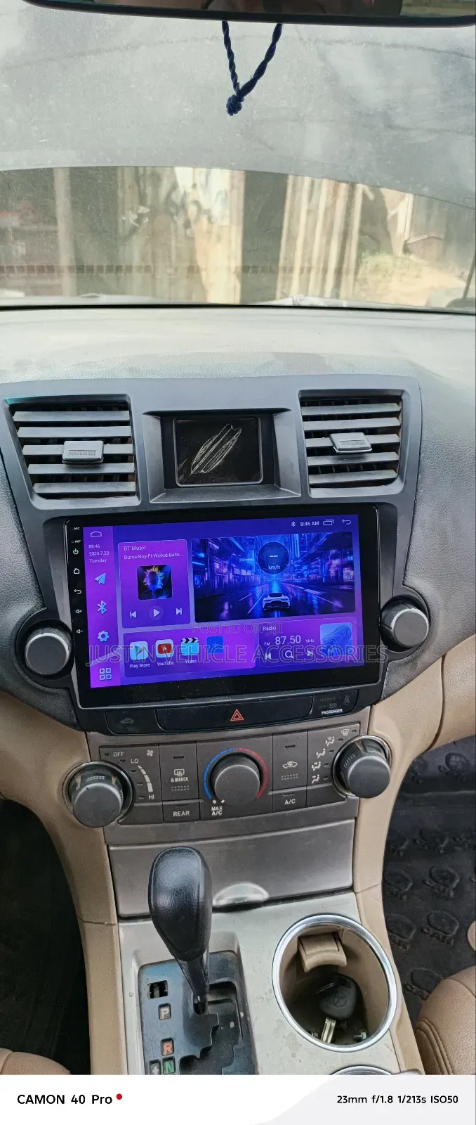 Toyota Highlander 2008 Original Android Player