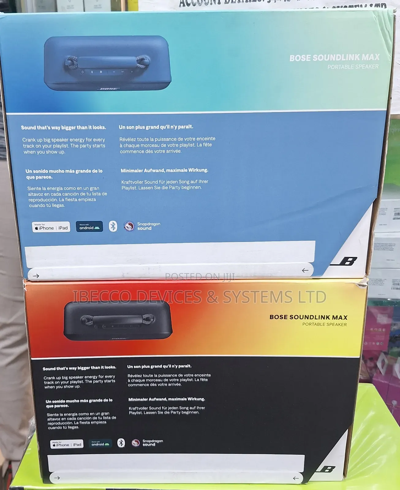 Bose Soundlink Max Wireless Speaker