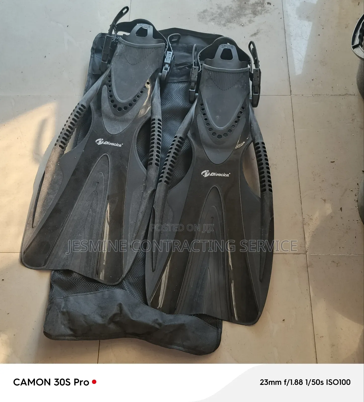 Drivers Fins With Plastic Buckle