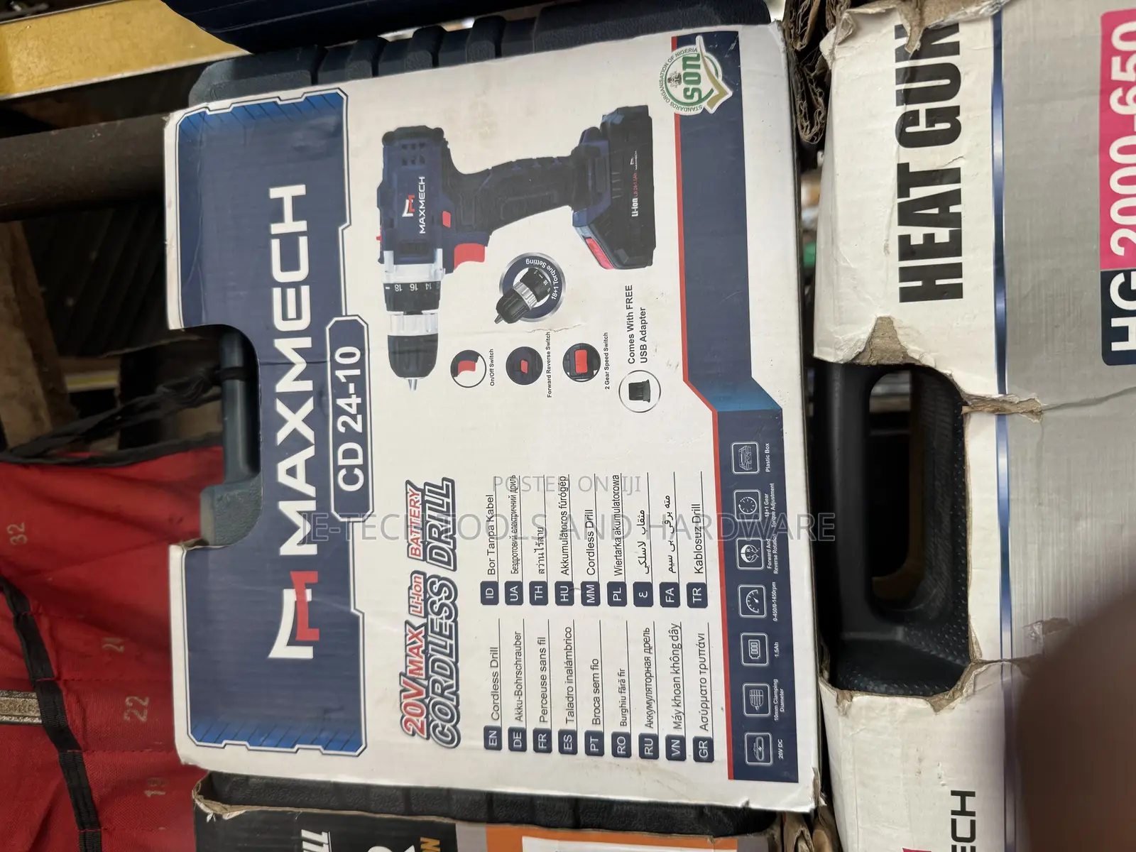 Maxmech Cd 24-10 20v Max Li-Ion Battery Cordless Drill