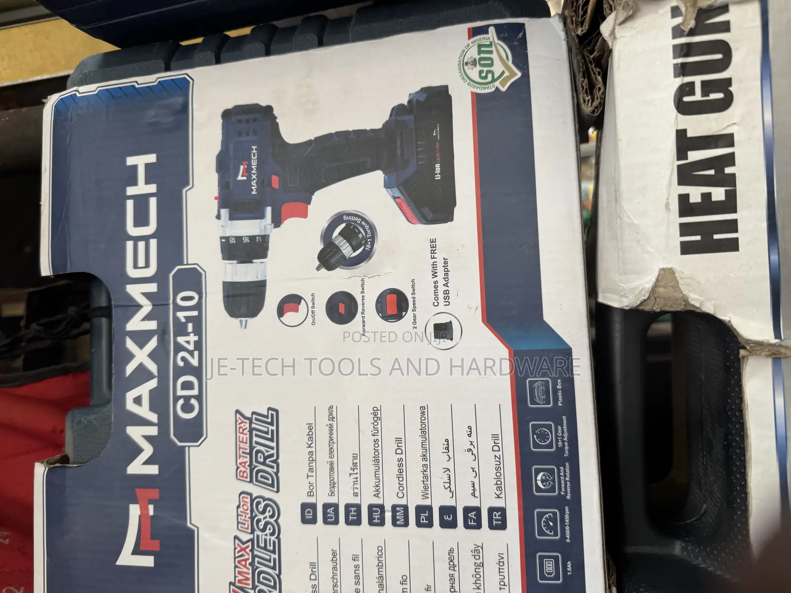 Maxmech Cd 24-10 20v Max Li-Ion Battery Cordless Drill