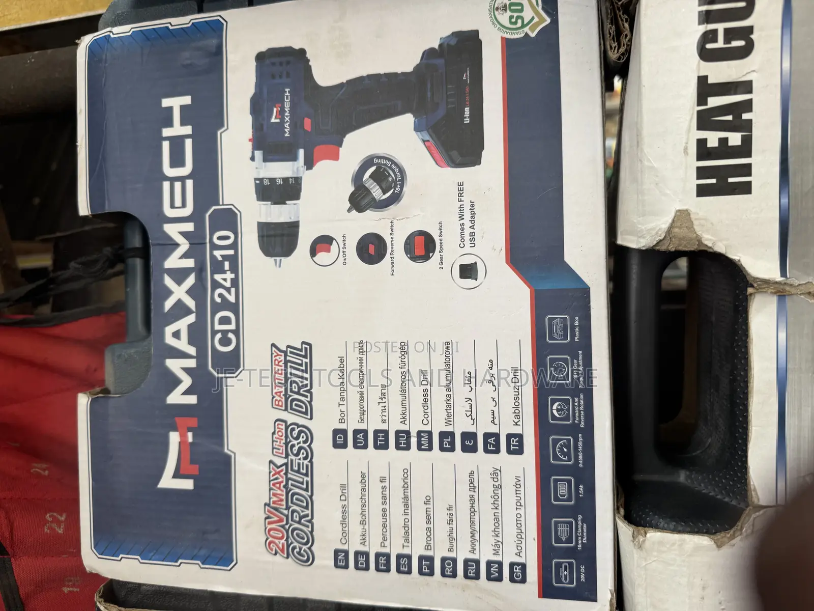 Maxmech Cd 24-10 20v Max Li-Ion Battery Cordless Drill