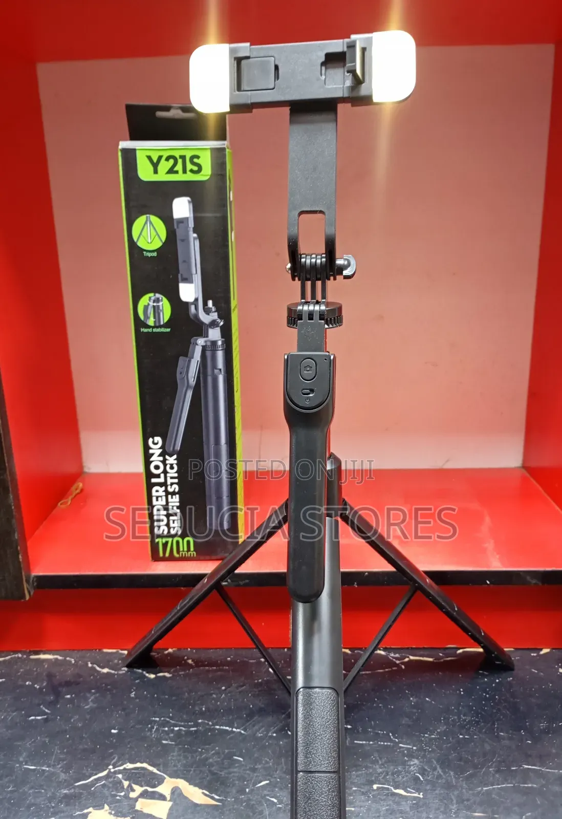 Selfie Stick Tripod With 2 Led Lights Bluetooth Shutter
