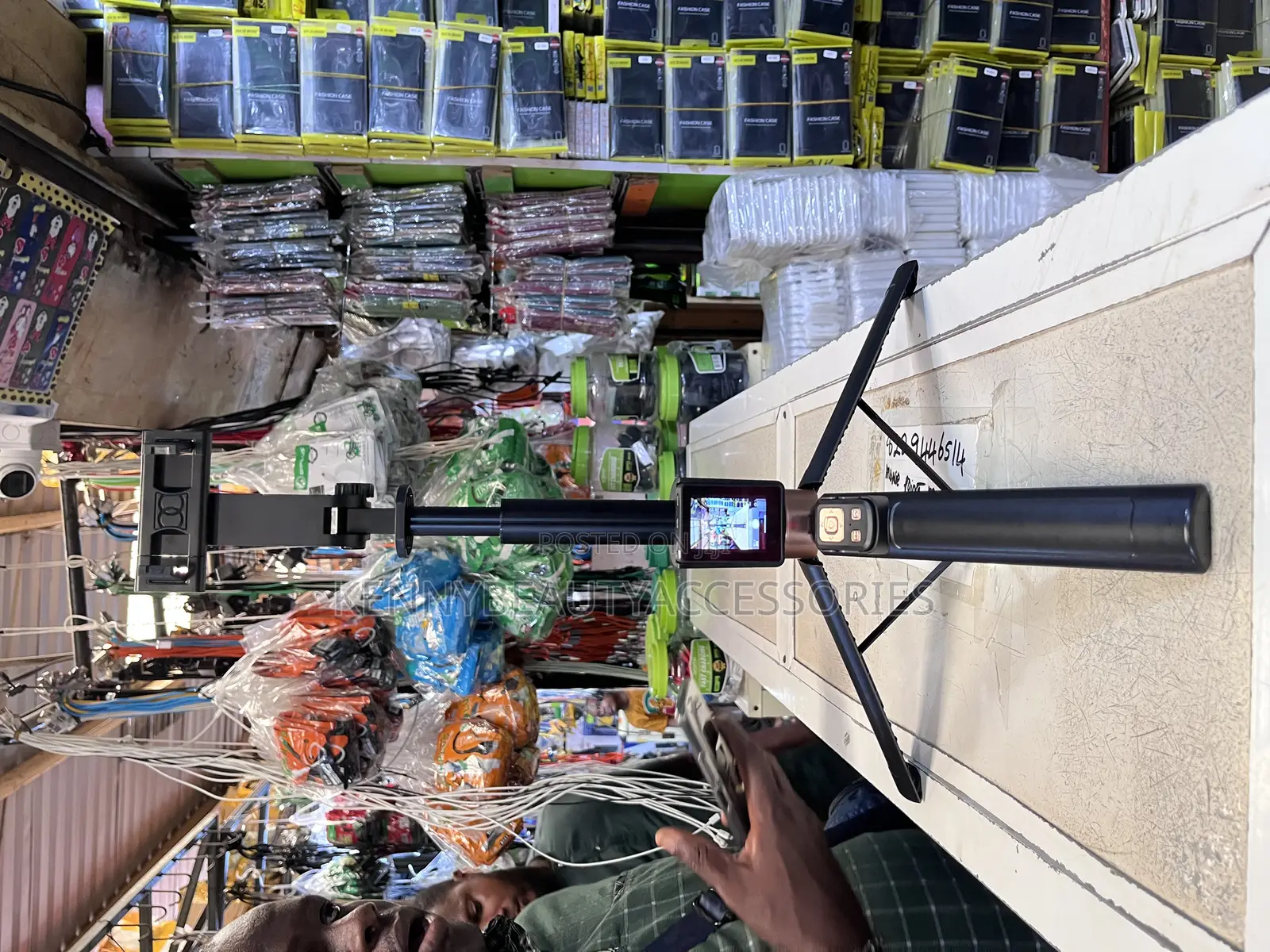 Aluminum Selfie Stick With Screen Protector