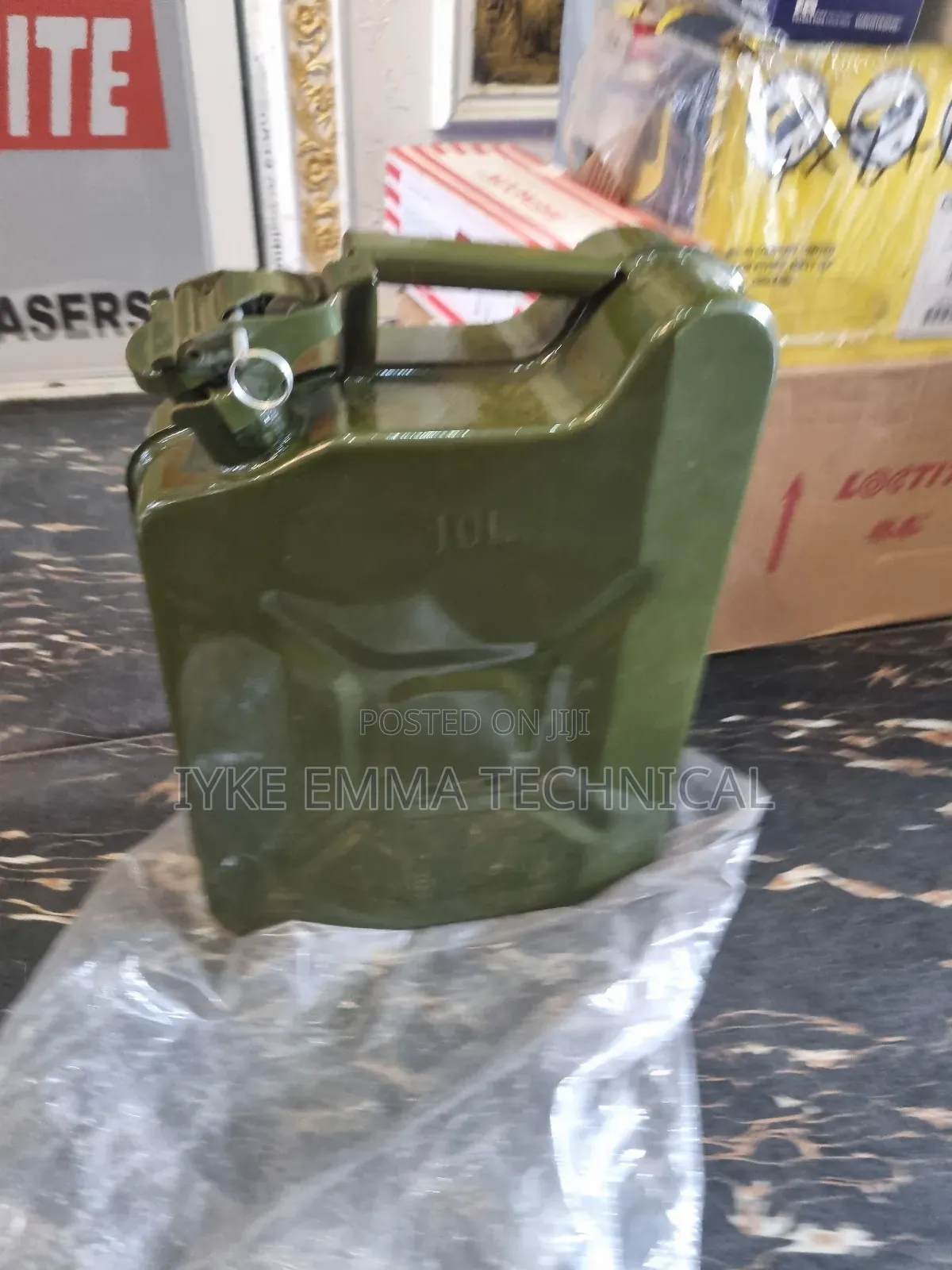 Metal Fuel Jerry Can / Jerrycan 10ltrs