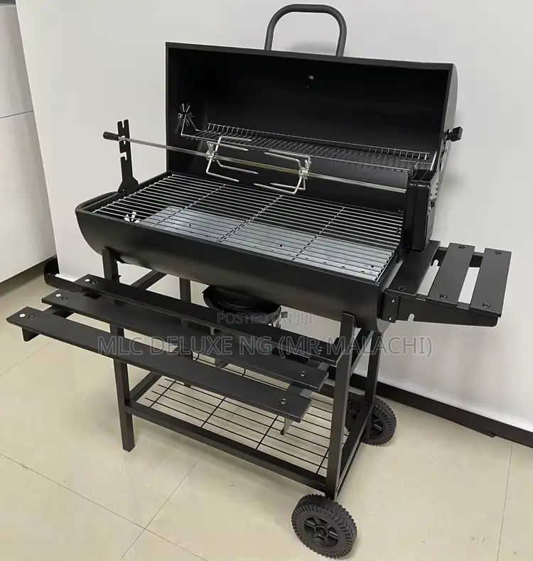 Charcoal Bbq Griller With Chicken Rotisserie /Barbecue Grill
