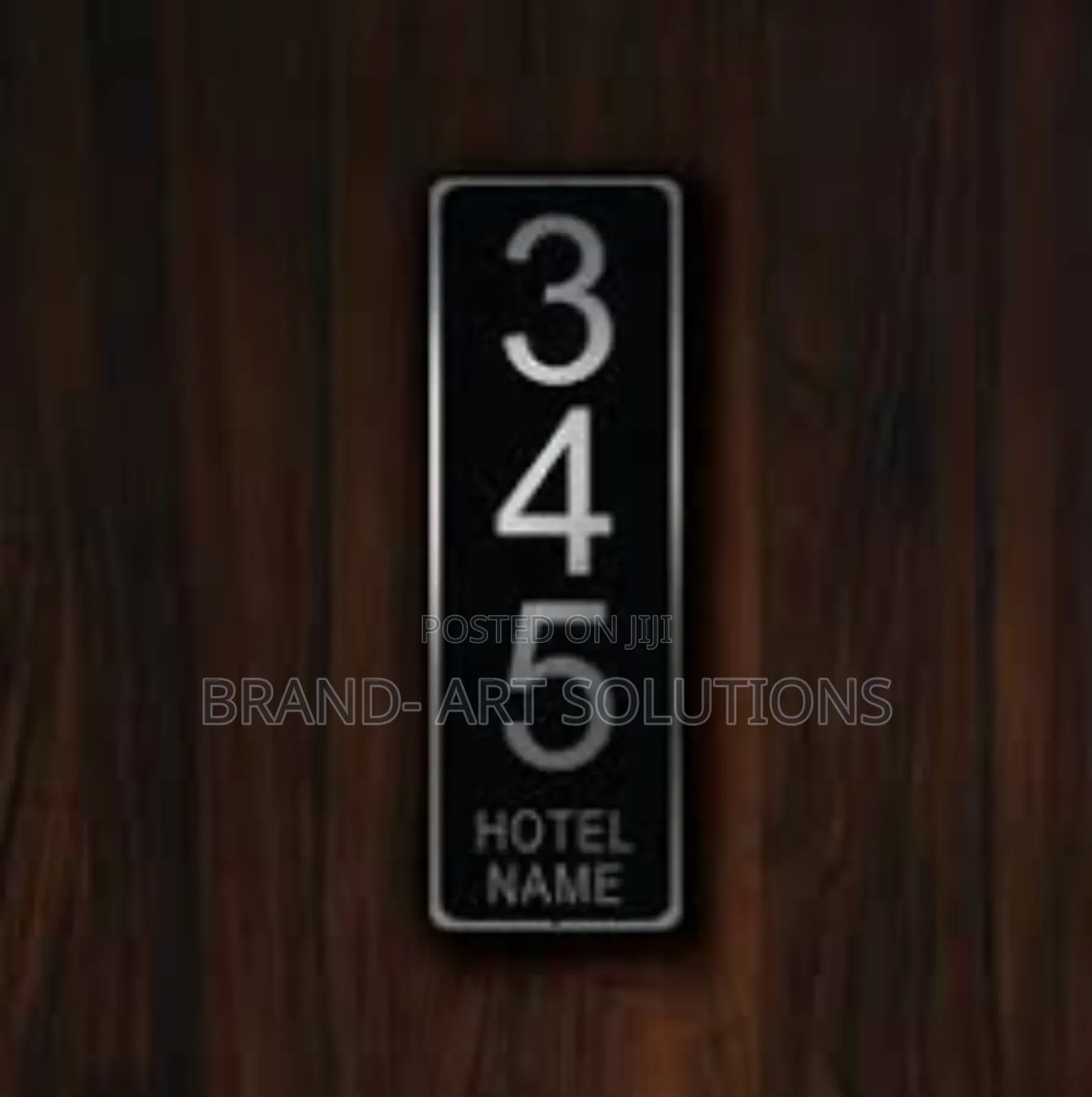 Hotel Room Number Signage