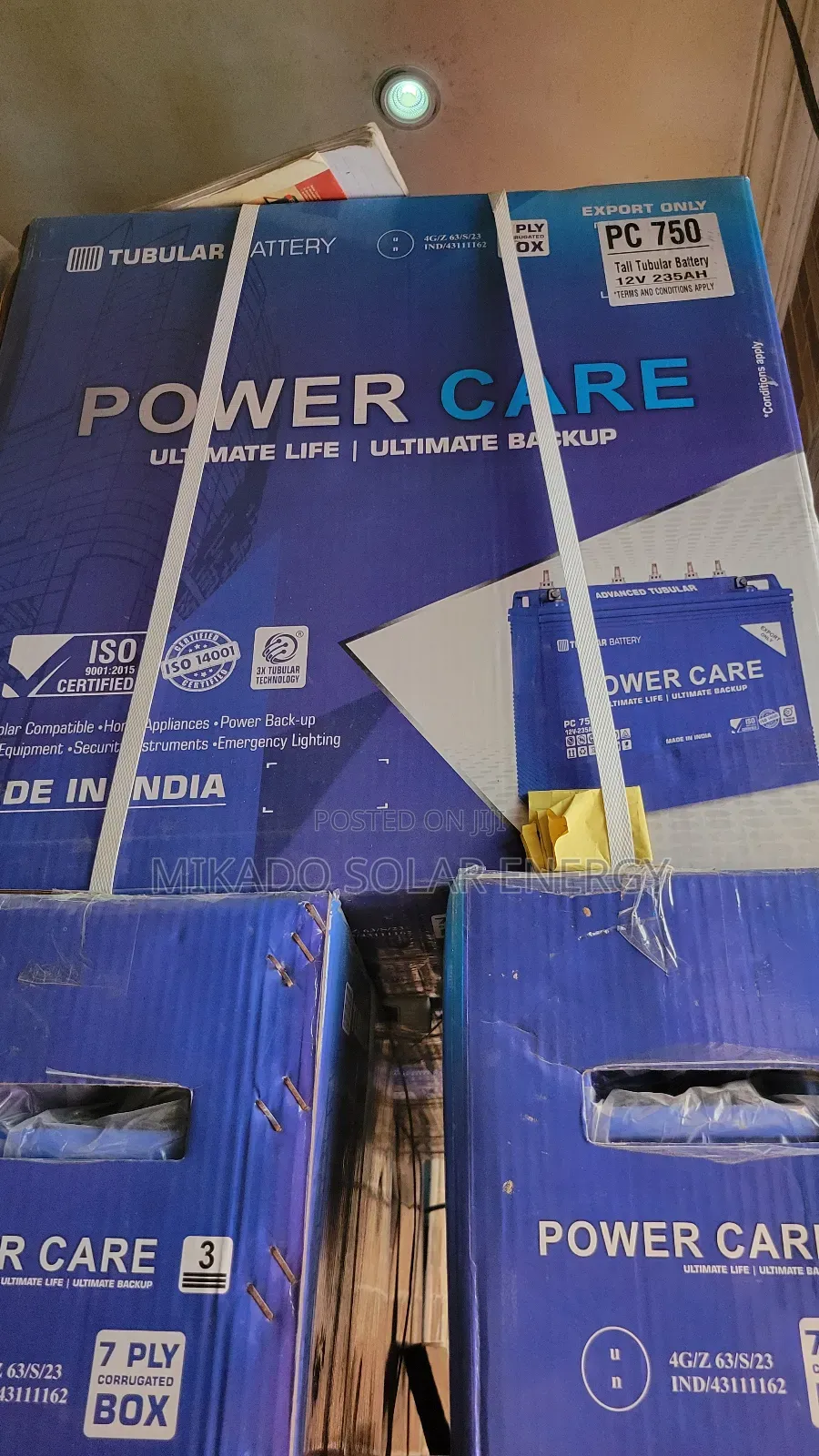 235ah 12v Power Care Tall Tubular Battery
