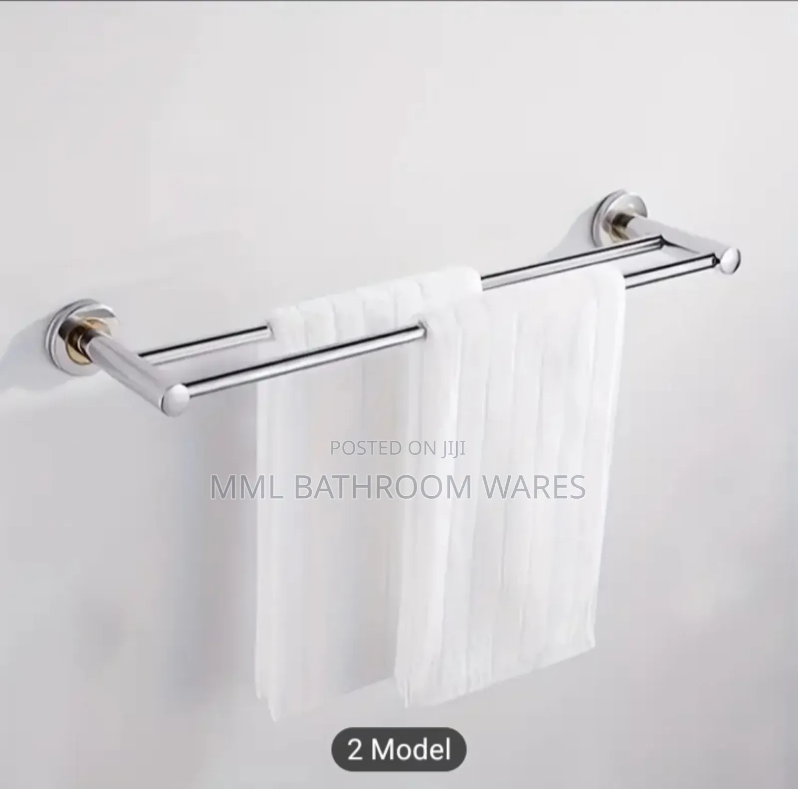 Stainless Steel Double Bar Towel Rack