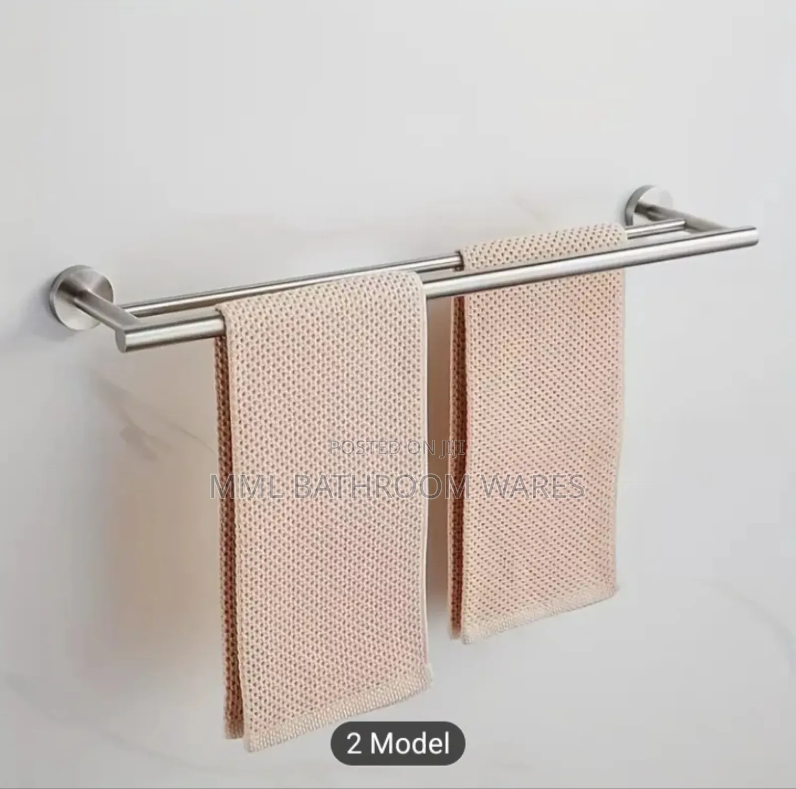 Stainless Steel Double Bar Towel Rack
