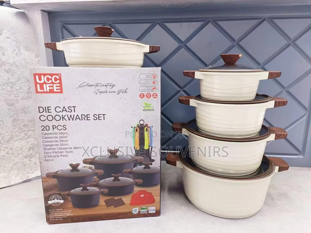 Ucc Life 20pcs Die Cast Cookware Set