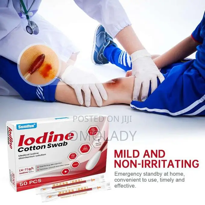 Sumifun Iodine Cotton Swab - 50pcs