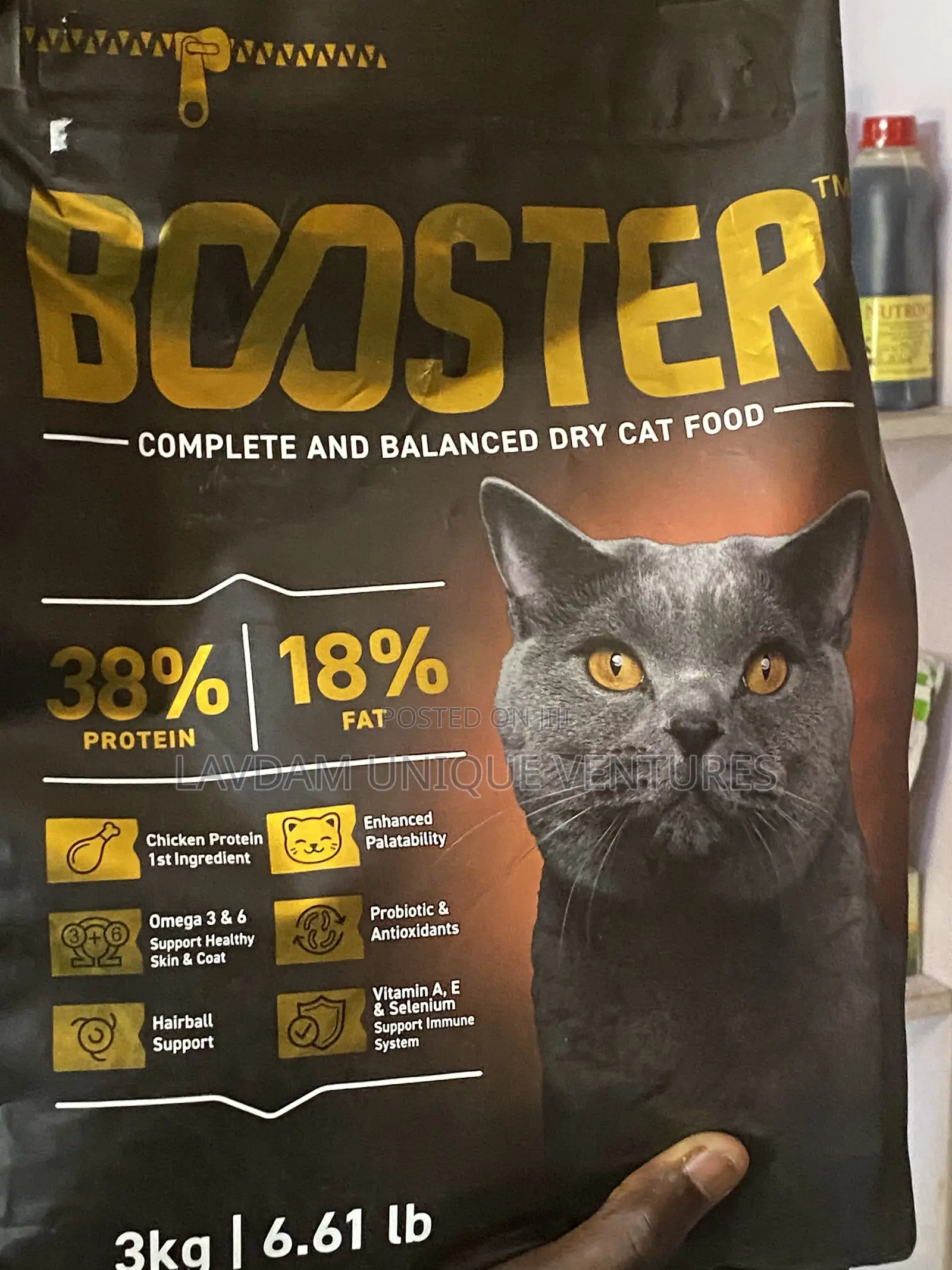 Booster Dry Cat Food – 3kg Available | Adult Cats