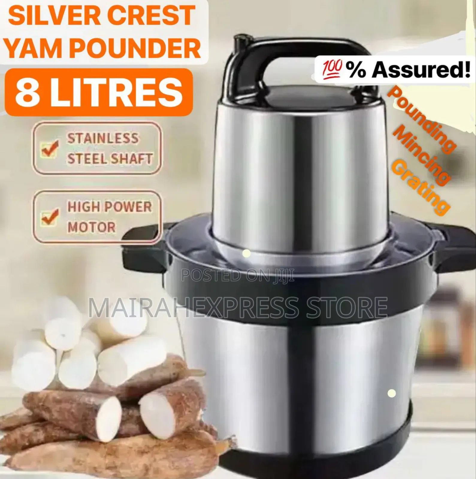 4500watt Silver Crest 8l Yam Pounder Food Processor