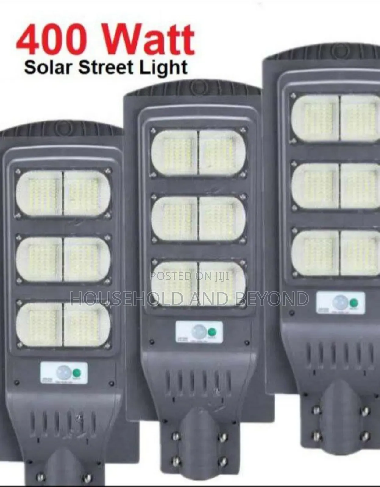 400 Watts Solar Security Light With Pole - Motion Sensor Light