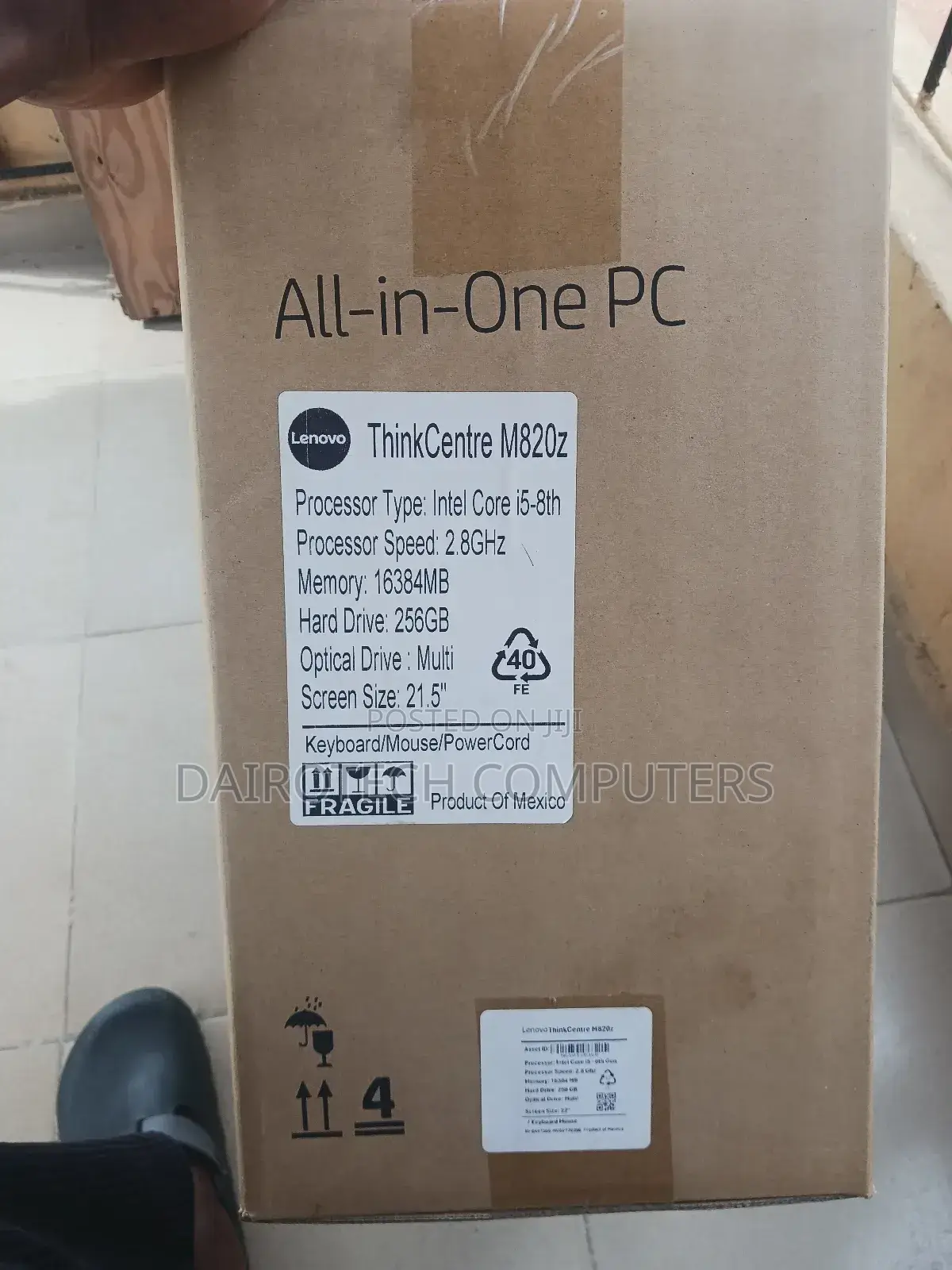 New Lenovo ThinkCentre M810z AIO 16GB Intel Core I5 SSD 256GB