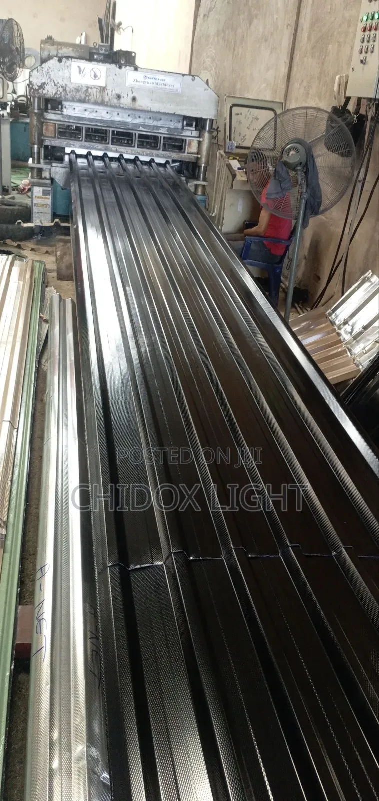 0.55 Long Span Design Aluminum Roofing Sheet Black Color