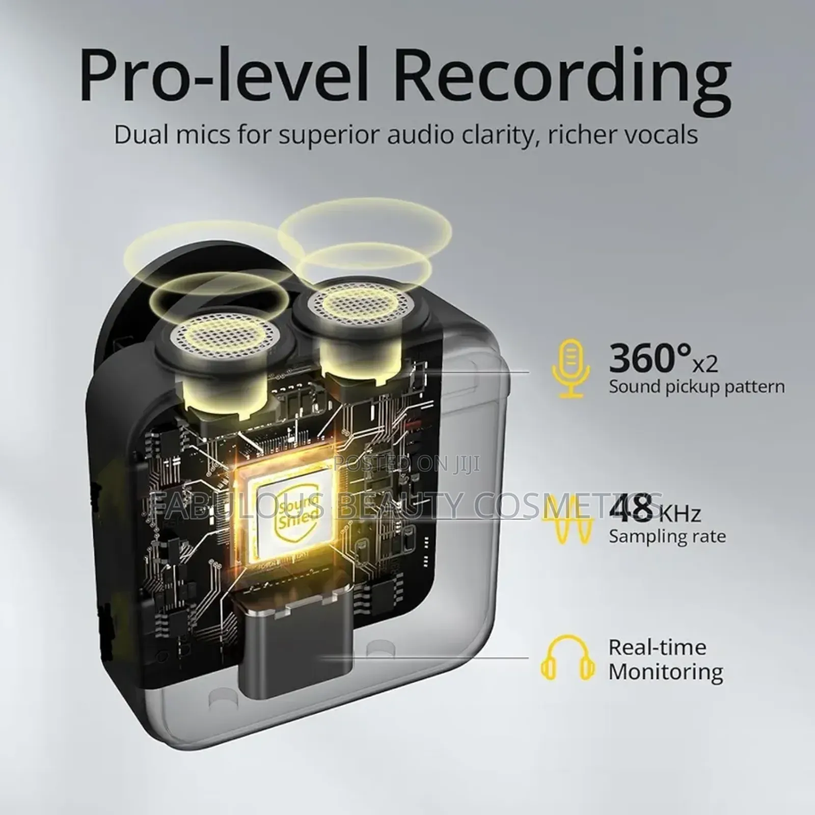  Wireless Lavalier Microphone for iPhone/Android Phones