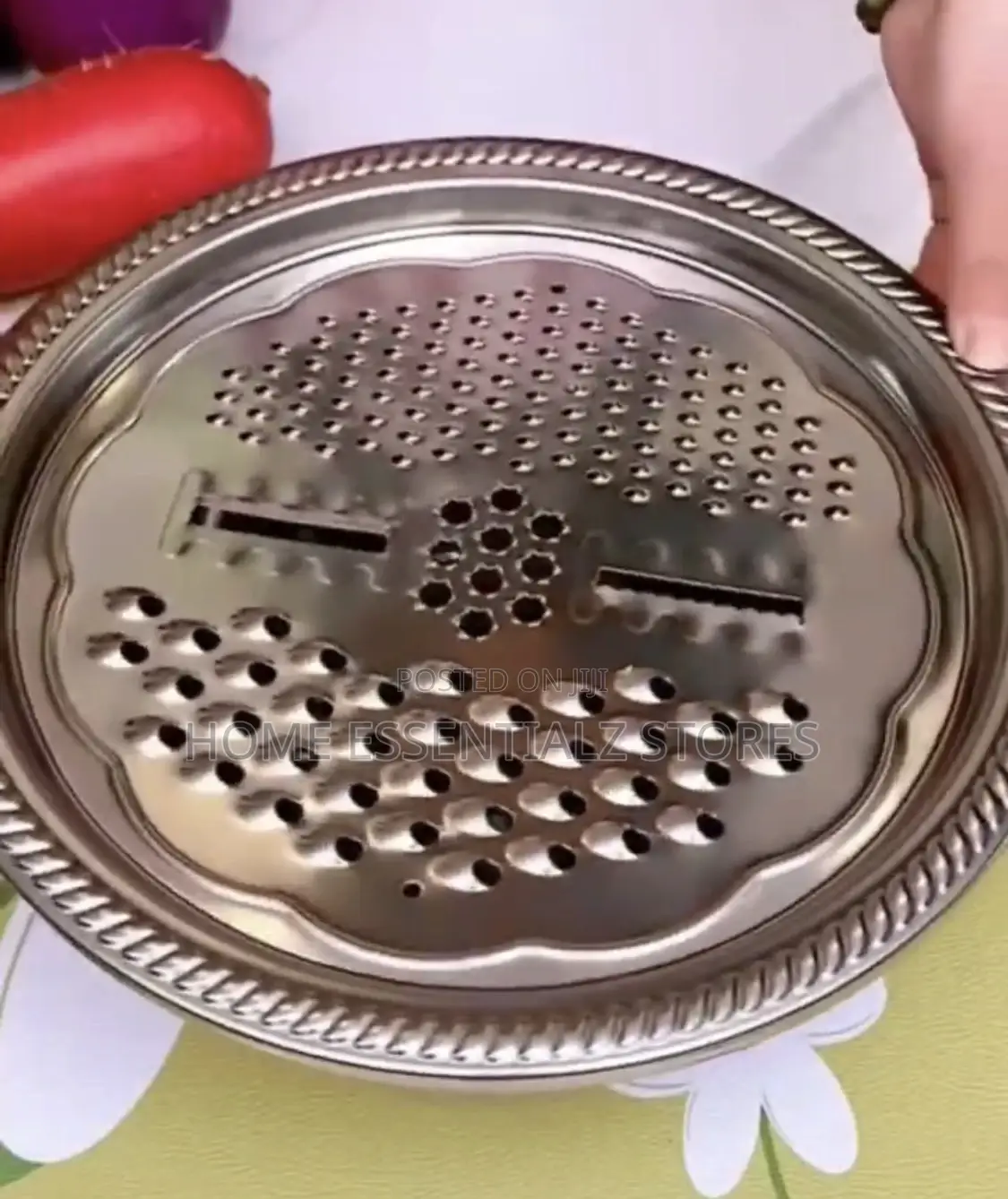 3-in-1 Colander Grater With Bowl Strainer - Vegetable Grater Chopper