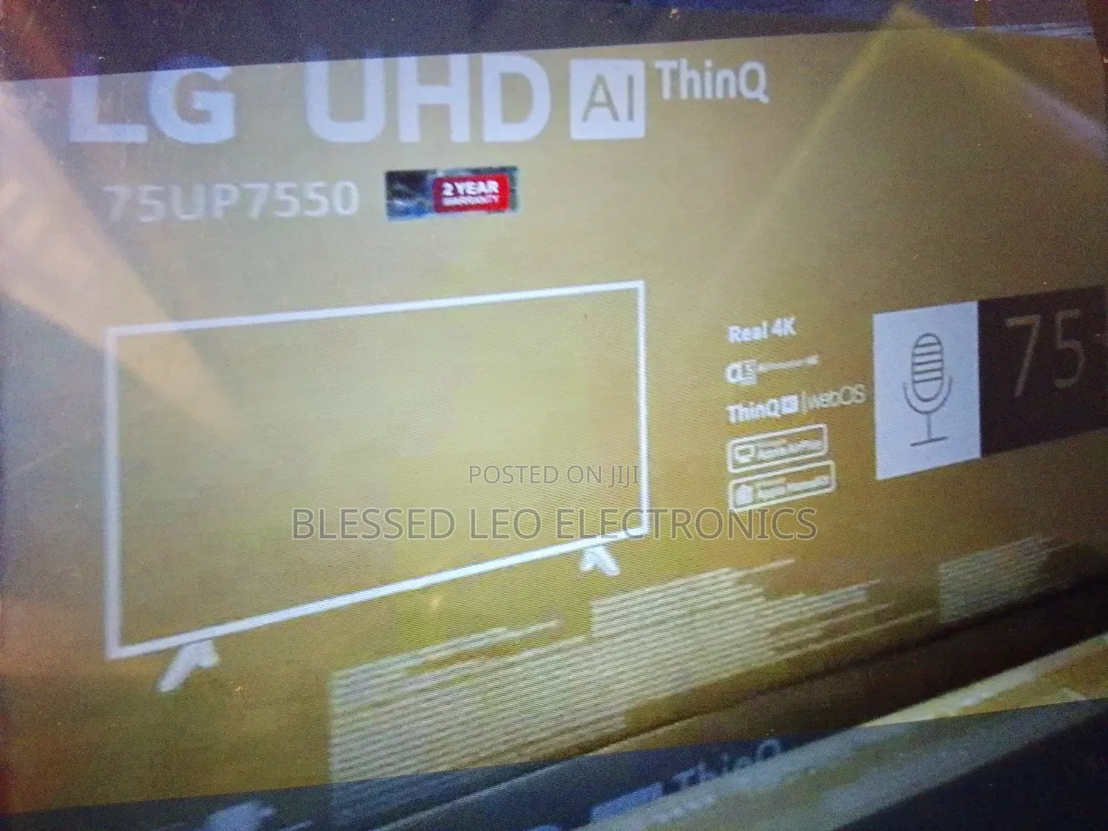 Lg 75 Inches Smart Android Cloud Tv