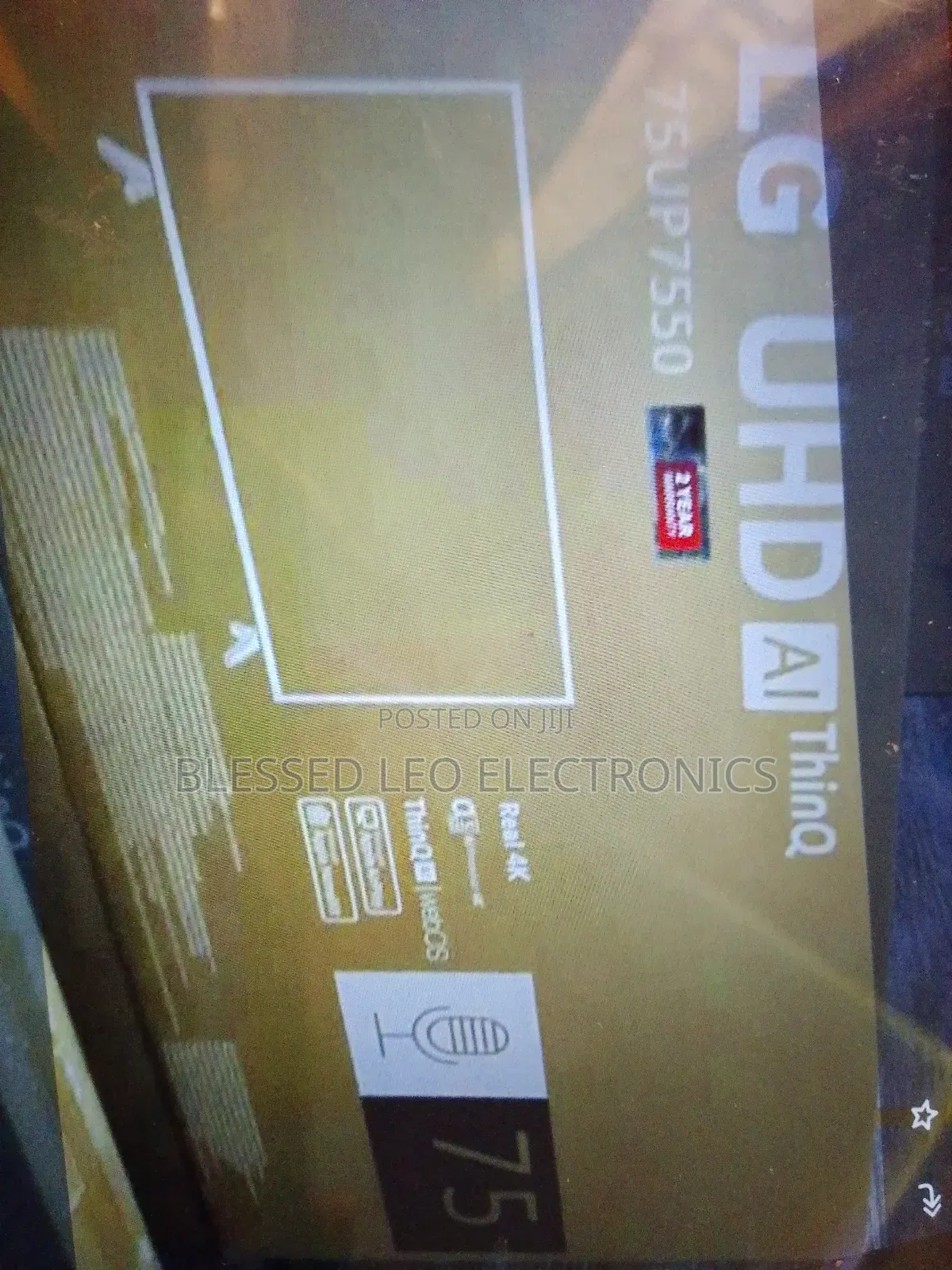 Lg 75 Inches Smart Android Cloud Tv