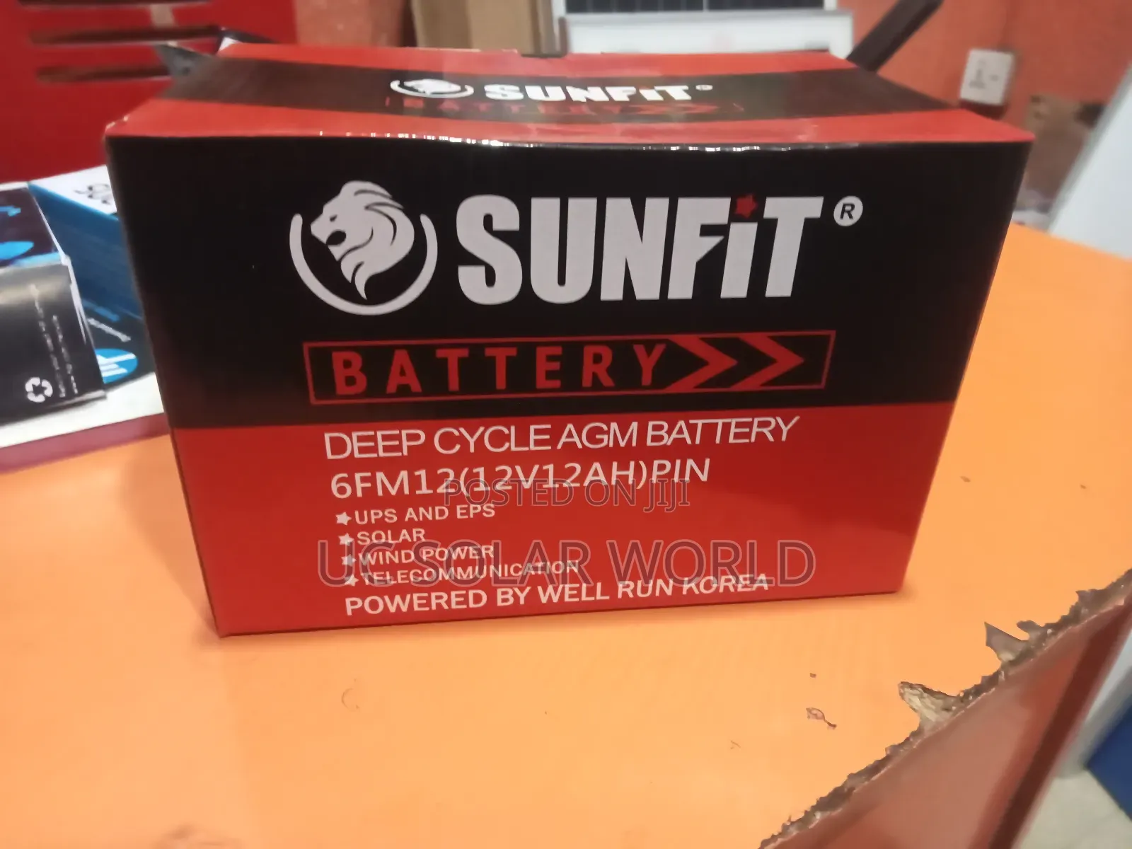 Sunfit 12ah 12v Deep Gel Battery