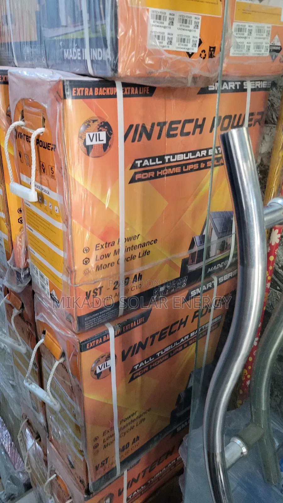 240ah 12v Vintech Power Tall Tubular Battery 5years Warranty