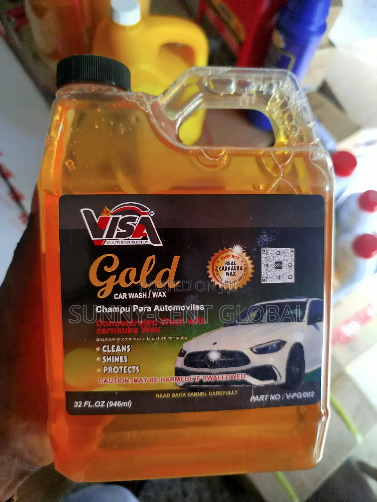 Via Gold Car Wash/Wax 946ml