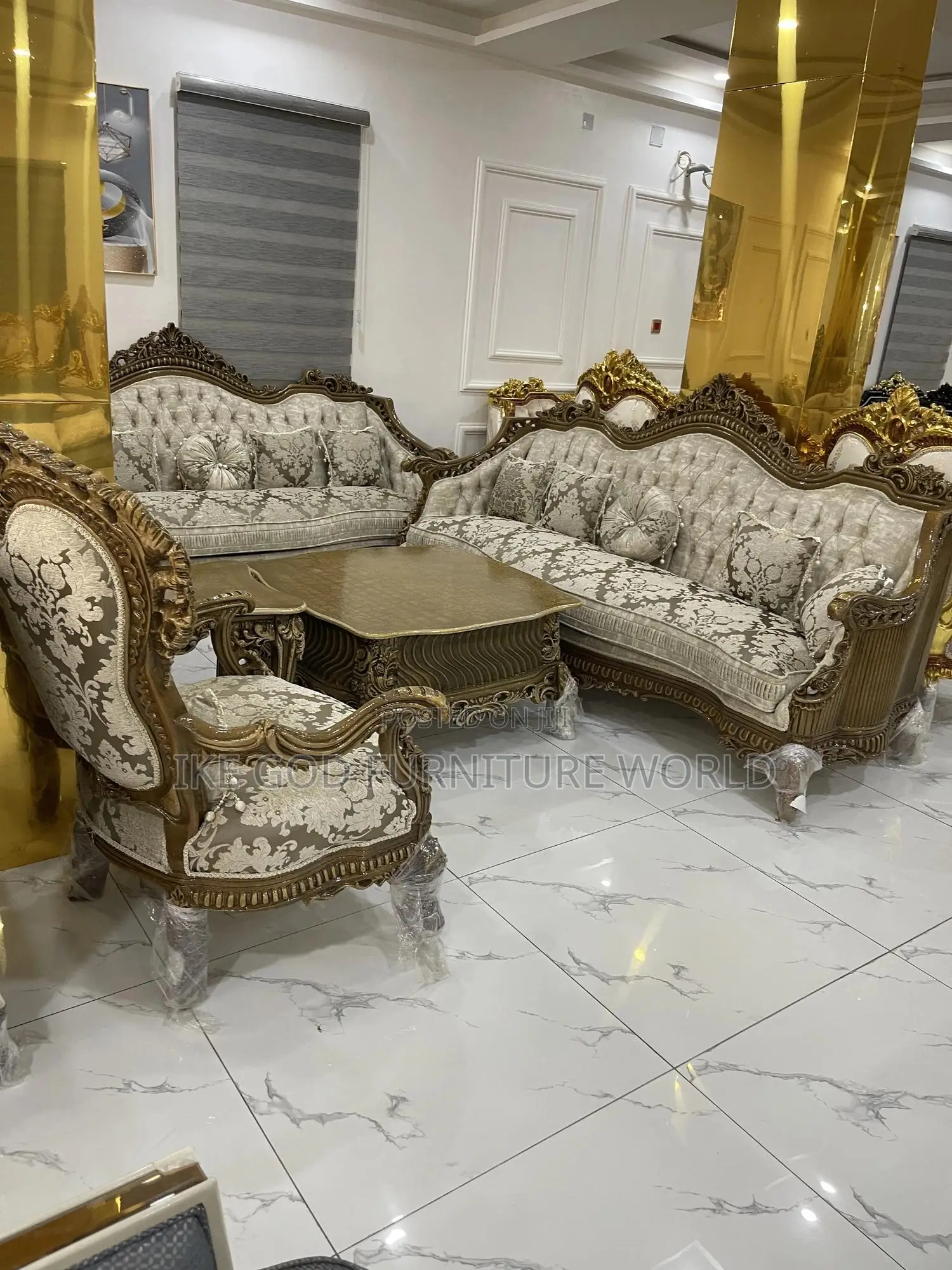 8seater Imported Turkey Royal Fabric Sofa Chair Set