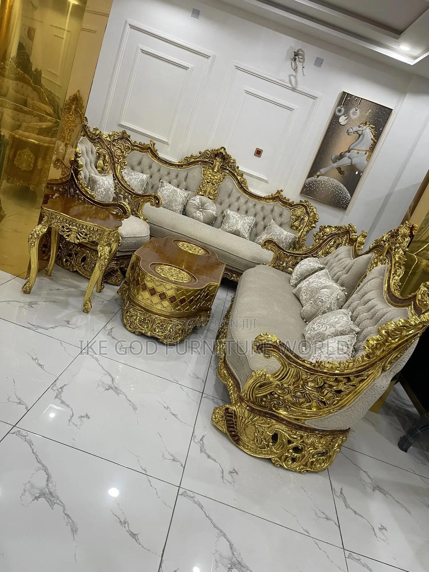 8seater Imported Royal Fabric Sofa Chair Full Set
