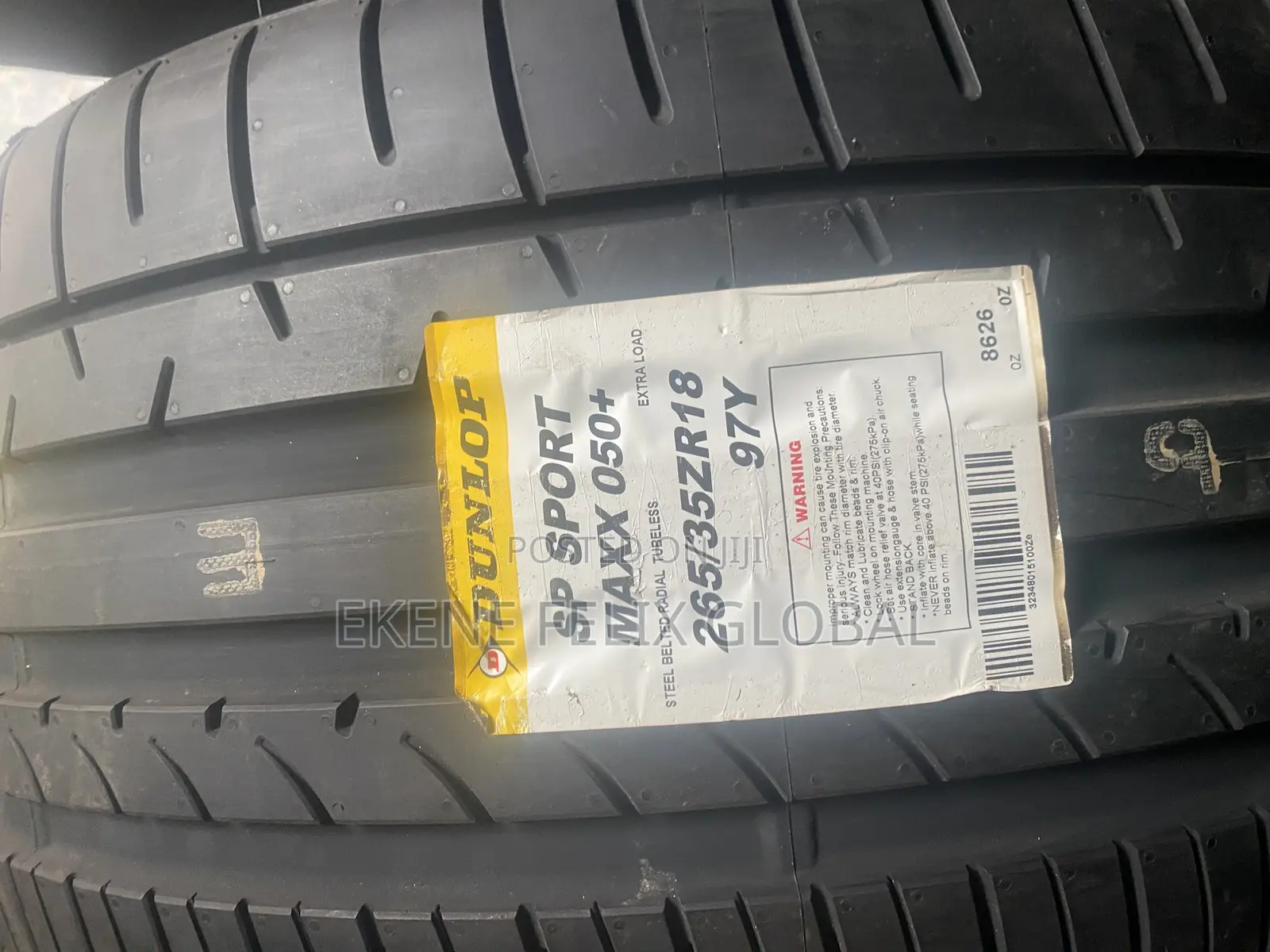 265/35/18 Dunlop Brand