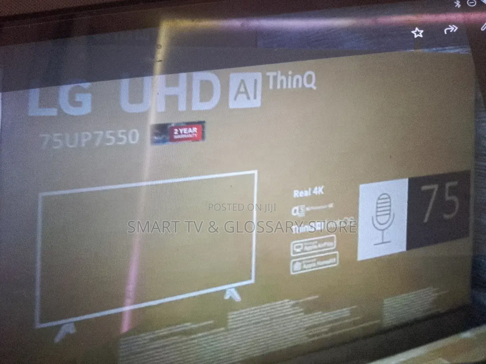 Lg 75 Inches Android 9:0 Gb Ram+8gb Rom