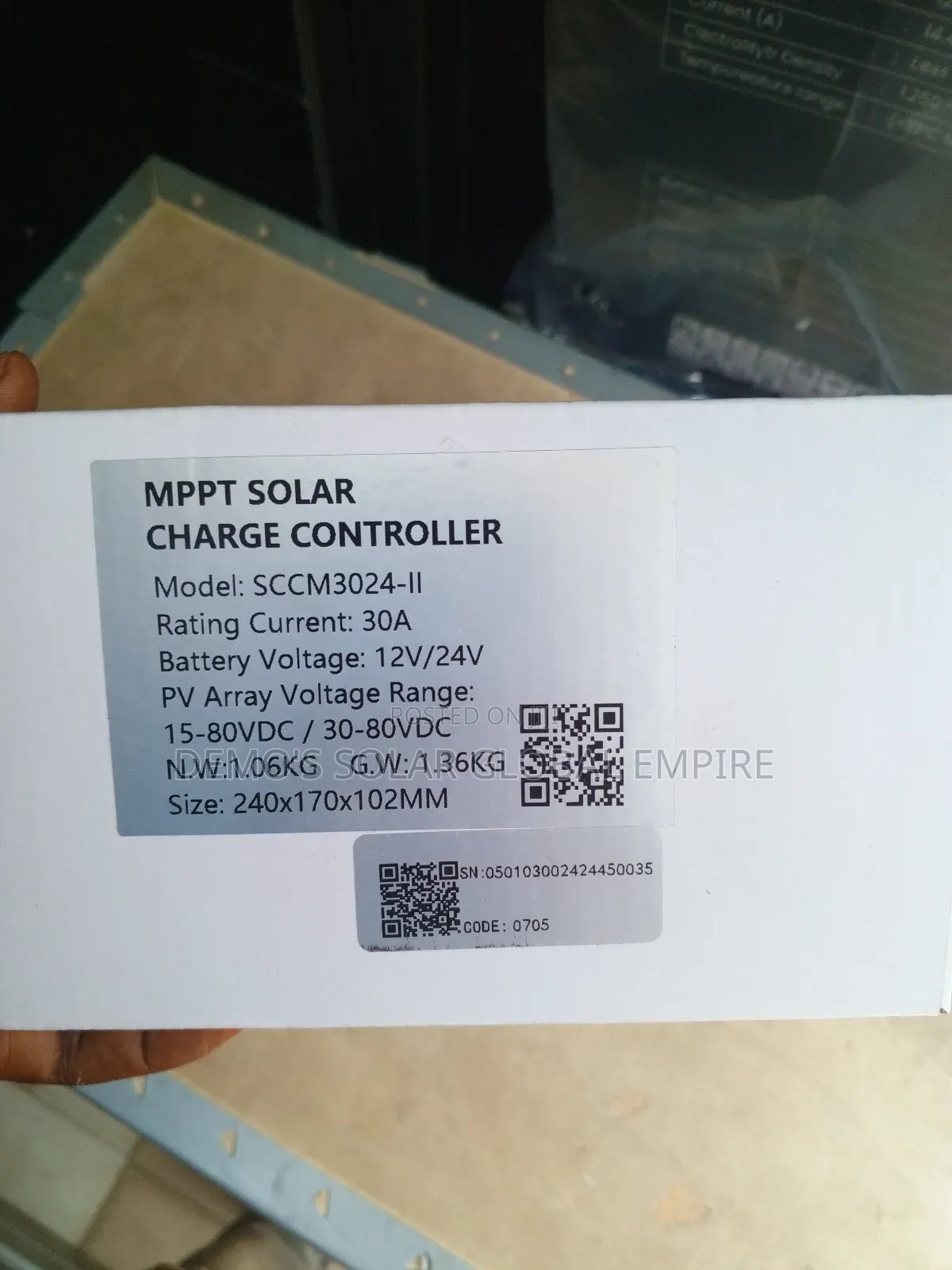 30a of Felicity Charge Controller