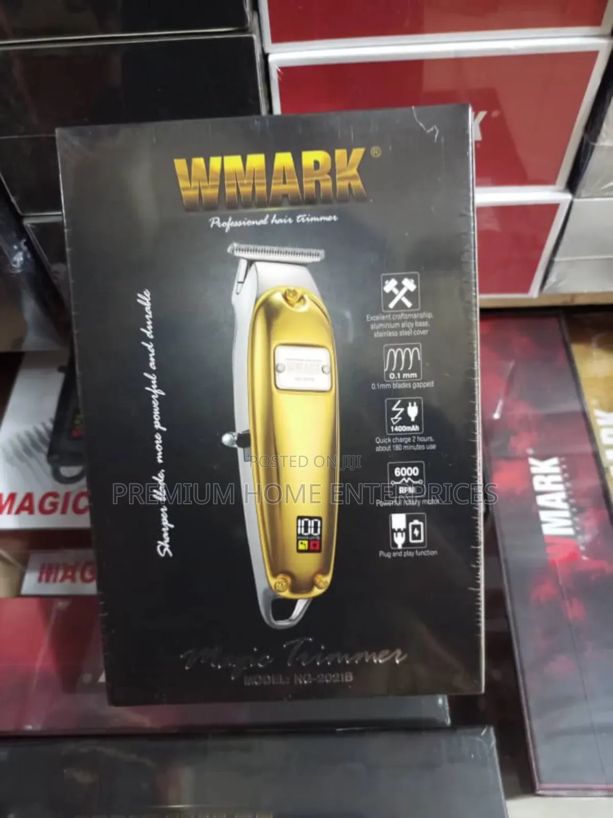 Wmark Metal Ng-2021 Cordless Hair Detail Trimmer Clipper