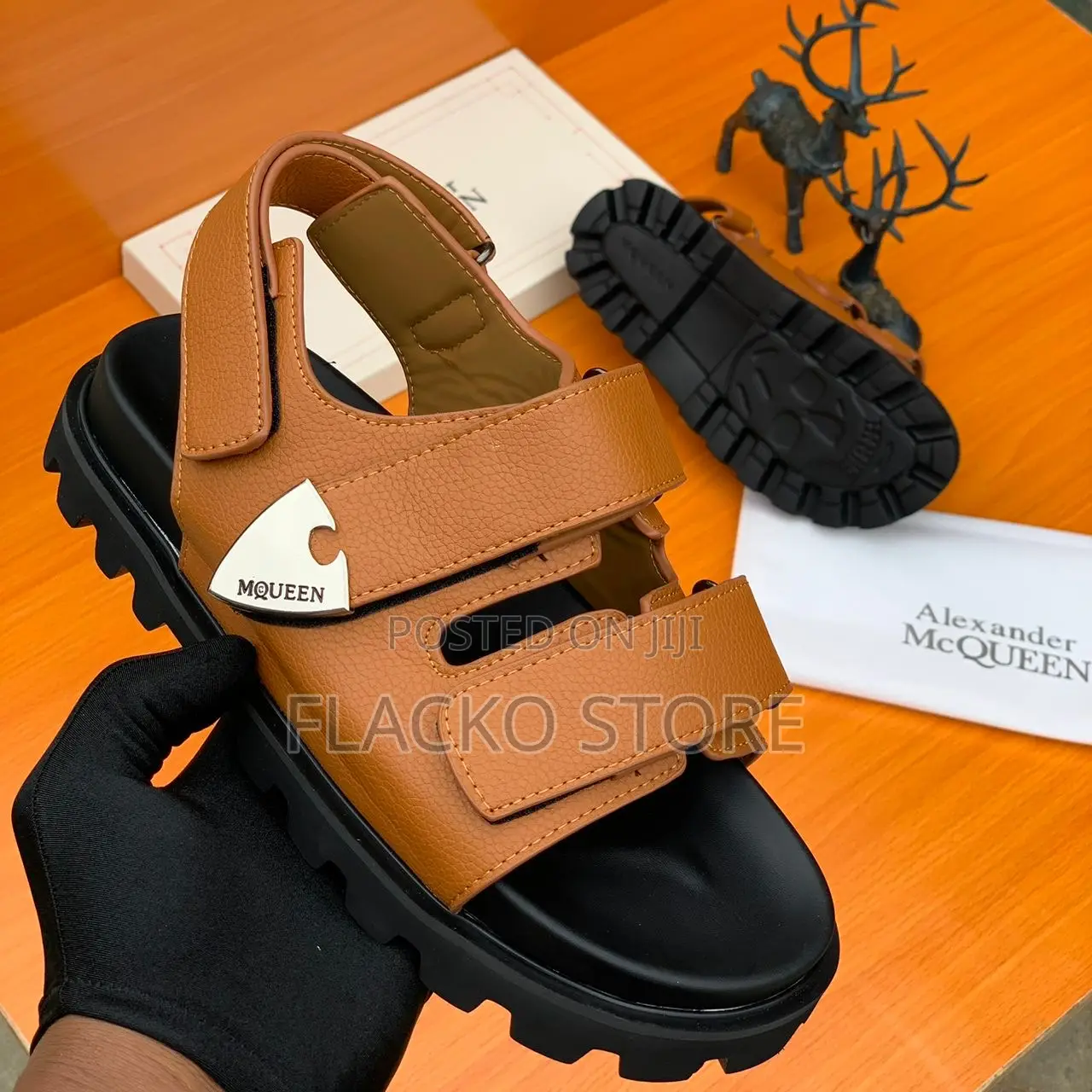 Original Alexander Mcqueen Leather Sandals