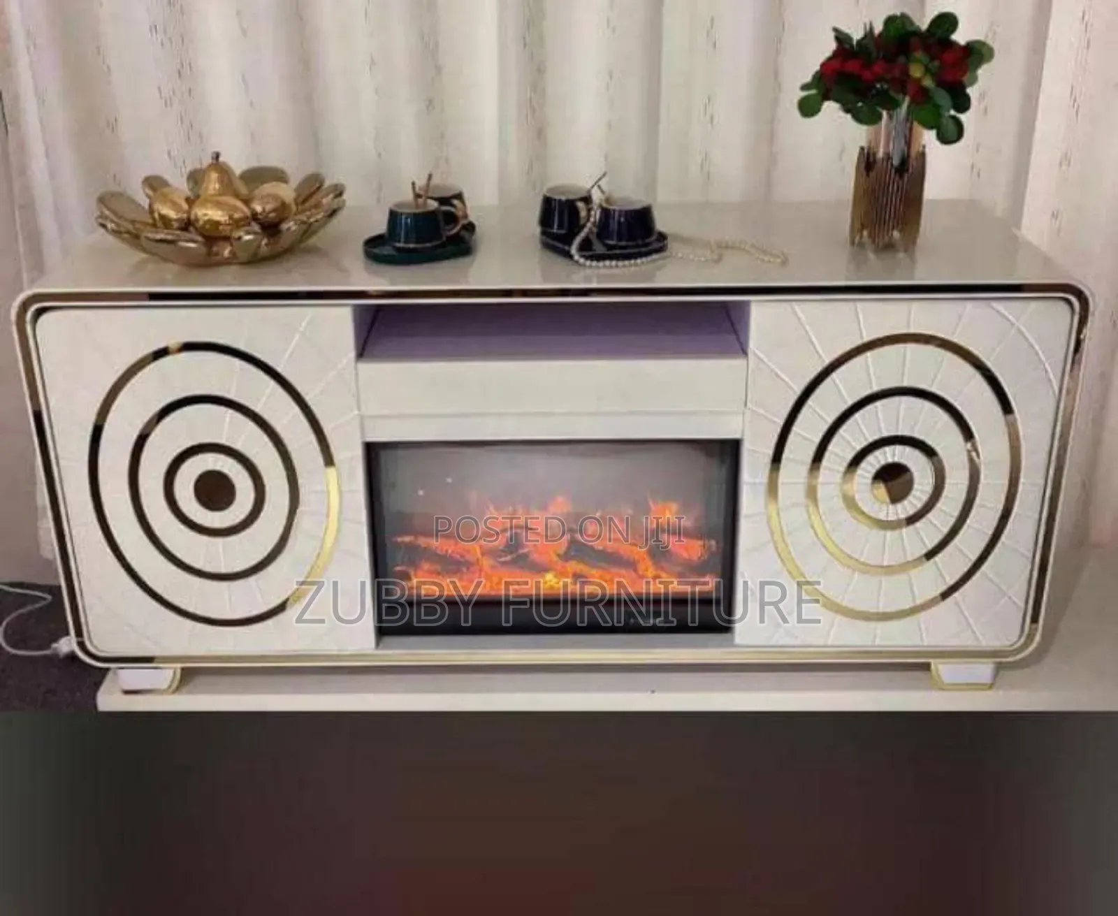 Brand New Quality and Imported Luxury Fire Plate Tv Stand