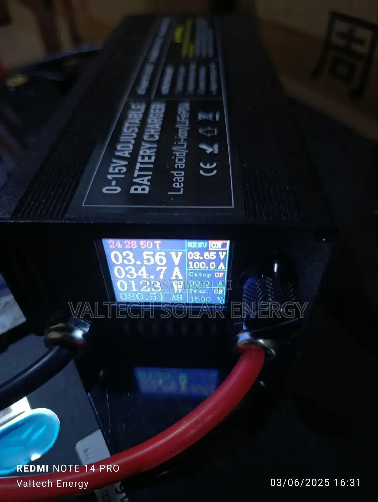 0v - 15v 60a/80a/100a Adjustable Battery Charger