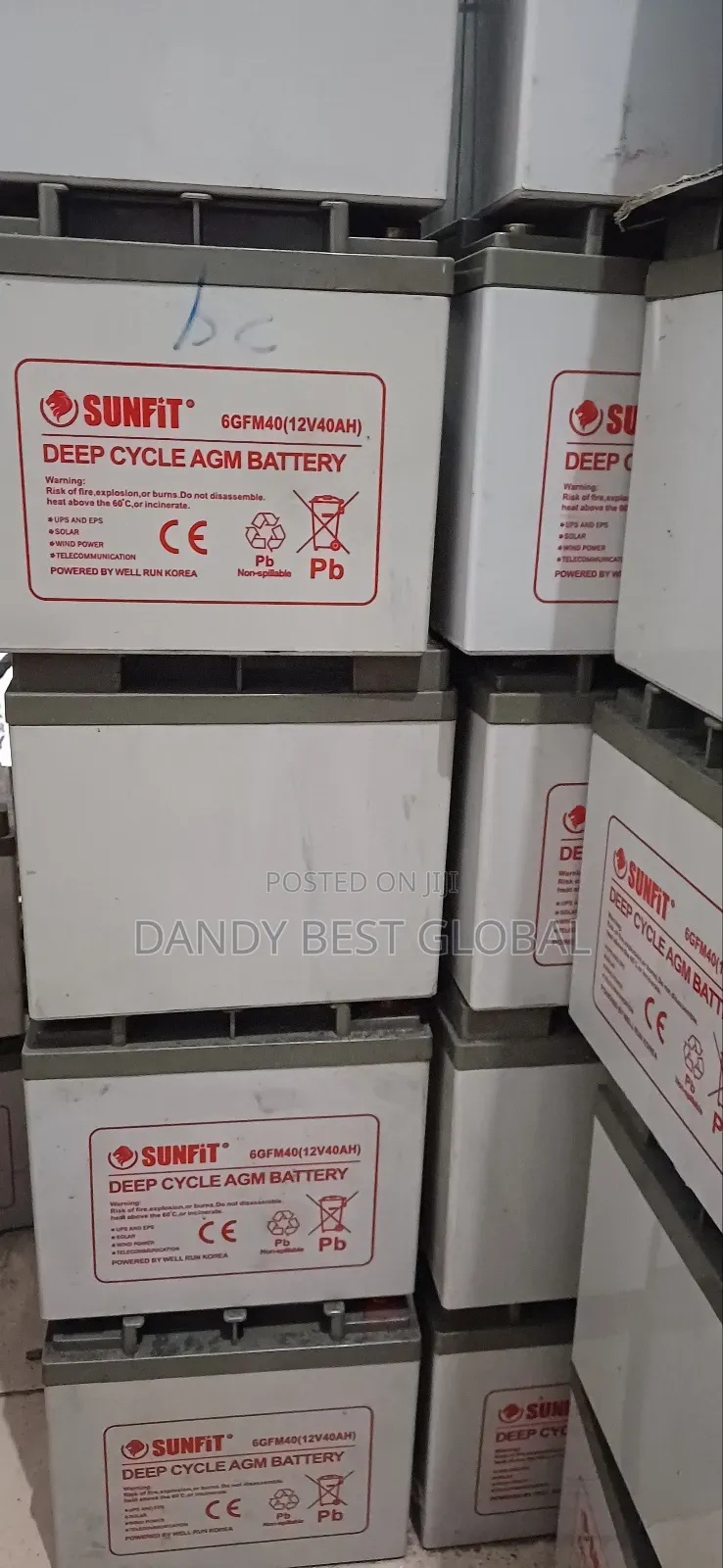 Sunfit Deepcycle Gel Battery 40ah