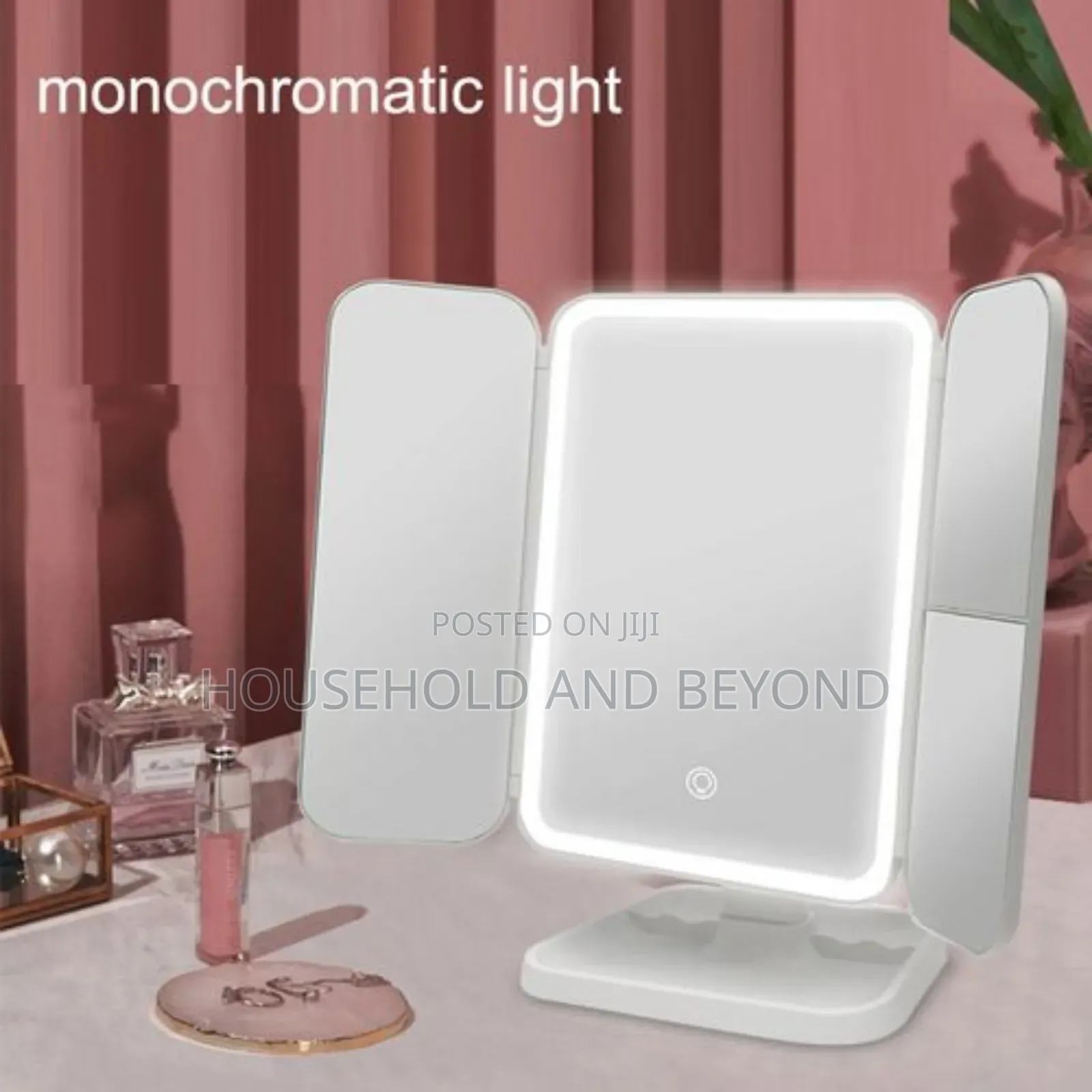 Led Lighted Adjustable Make Up Mirror With Stand