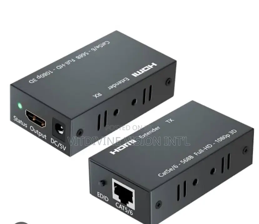Hdmi Extender 60 Meters by Cat-6/ 6a Cable