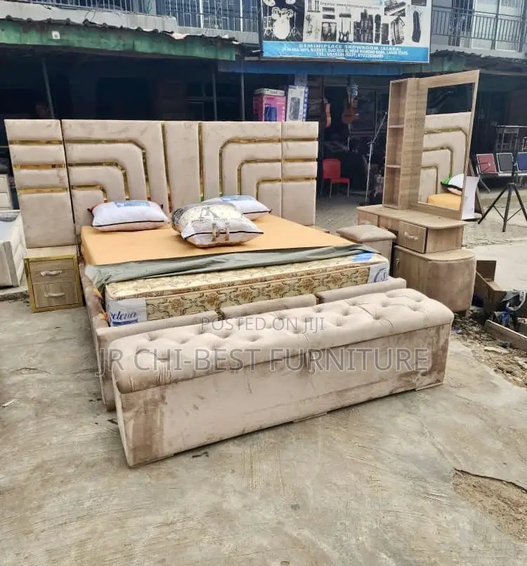Standard Full Set Upholstery HDF Padded 6 by 6 Bedframe