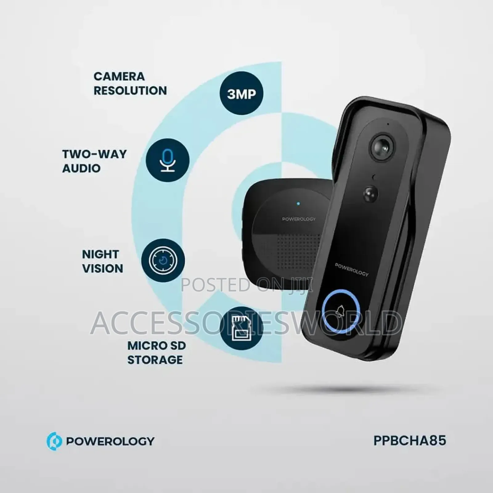 Powerology Smart Doorbell Camera
