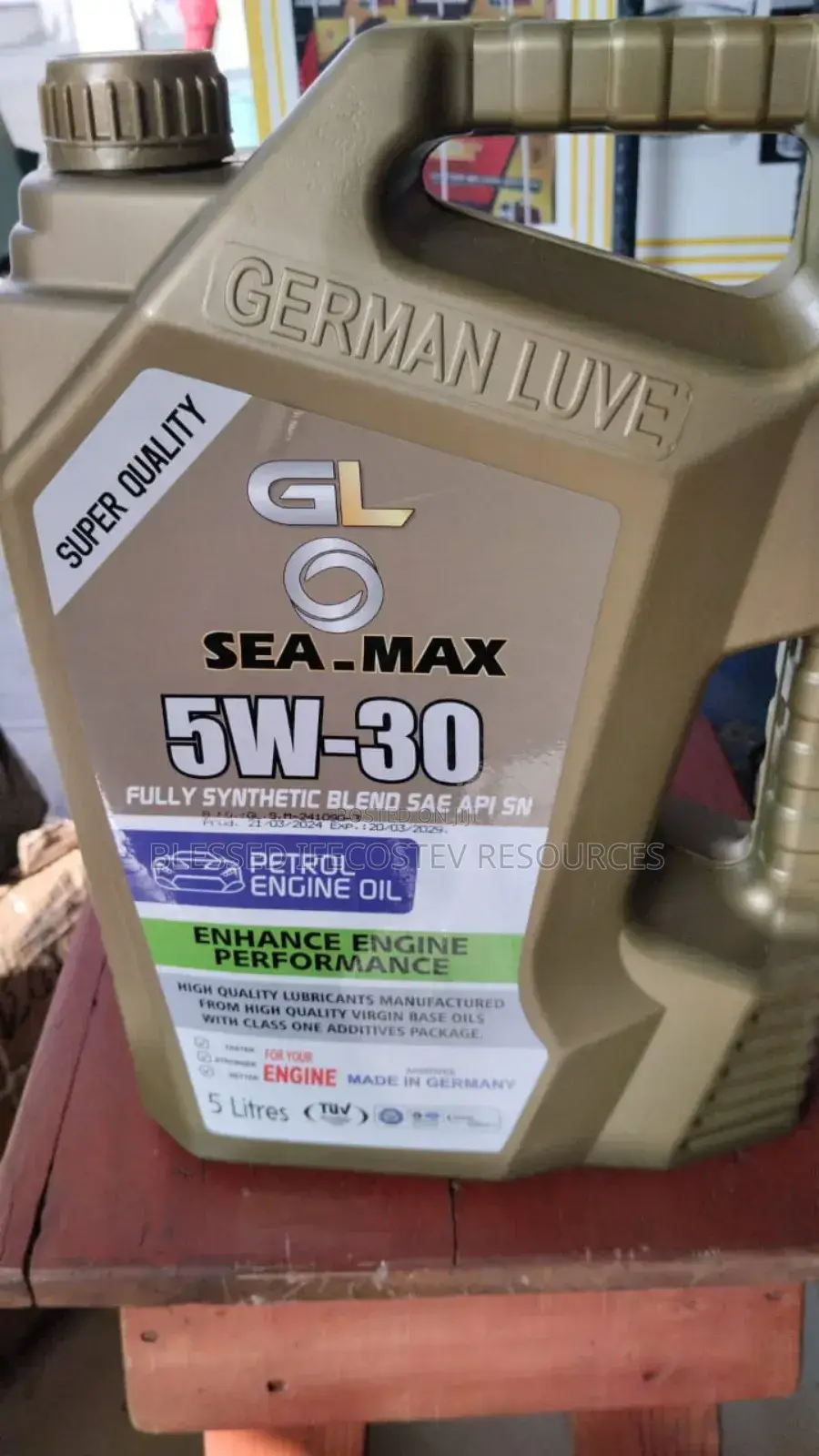 Seamax Synthetic Engine Oil 5w20 5litres