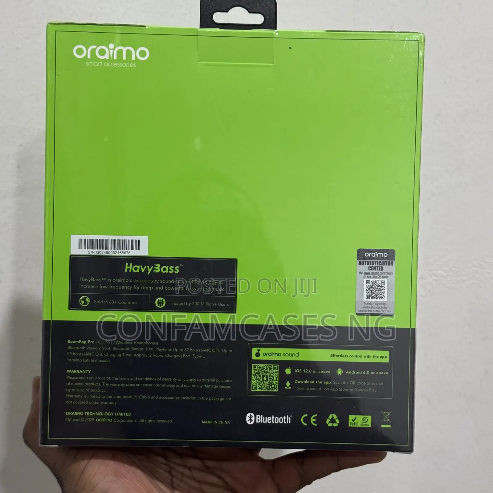 Oraimo Boompop Pro Active Noise Cancellation Headphones