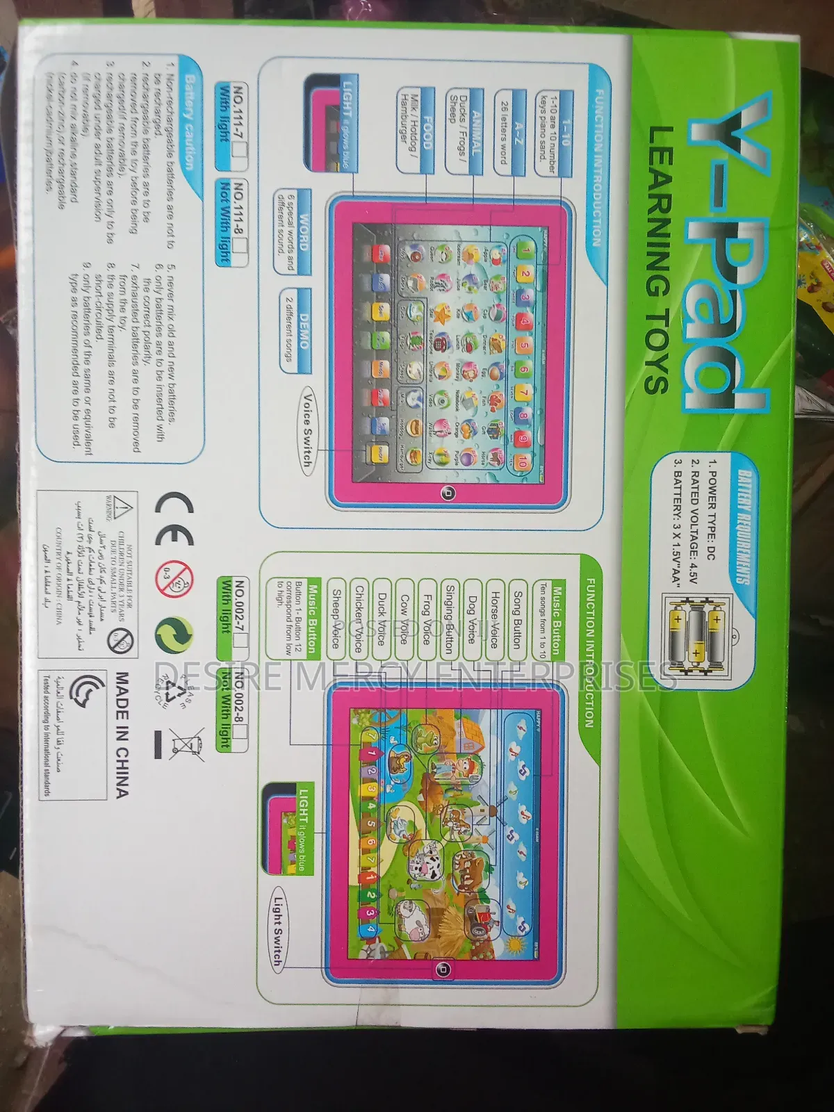 Y-Pad Kid Tablet.
