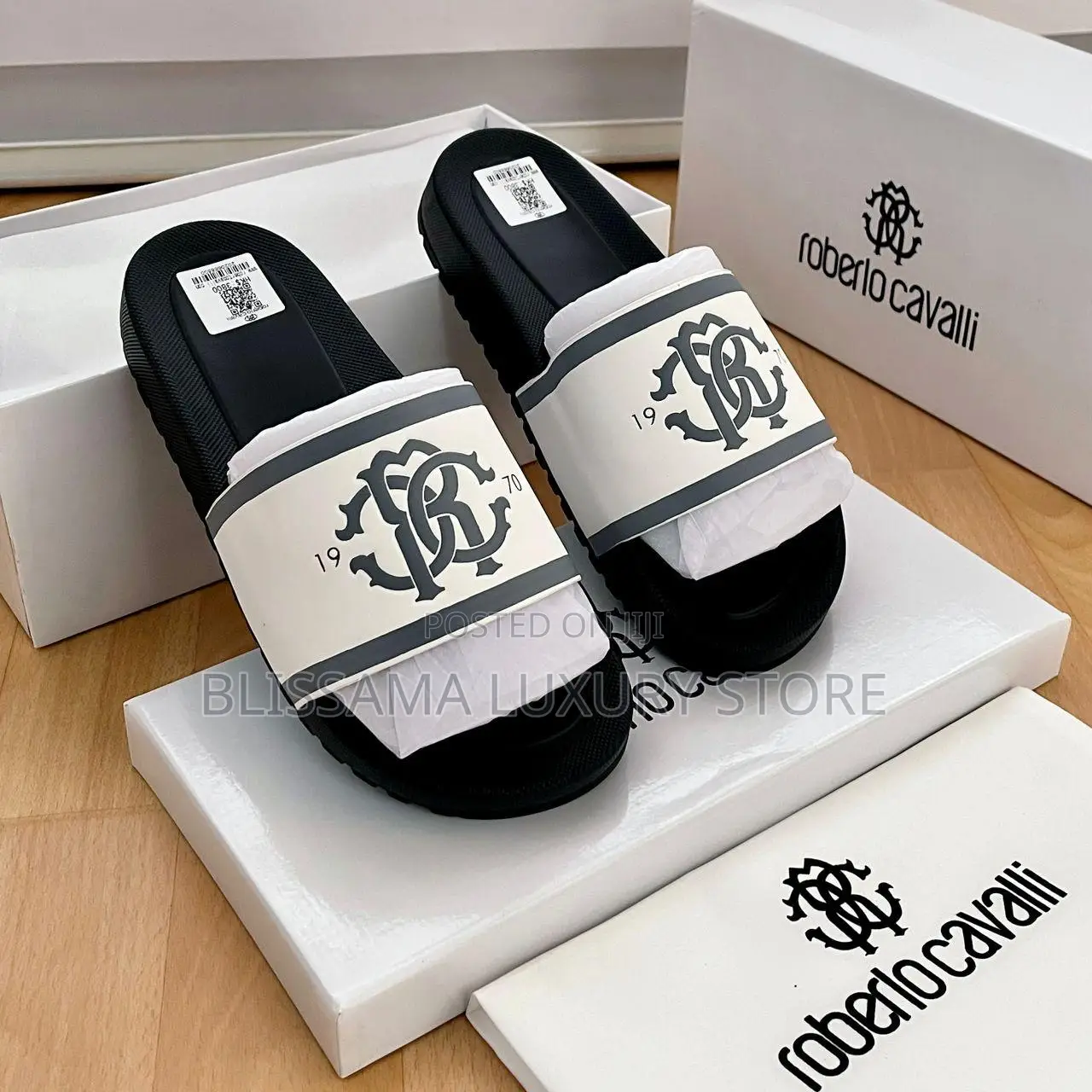 Roberto Cavalli Premium Luxury Quality Slides