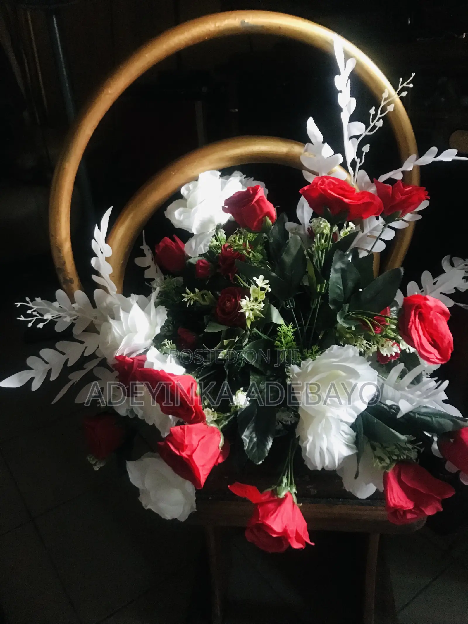 Double Ring Centerpiece for Rent