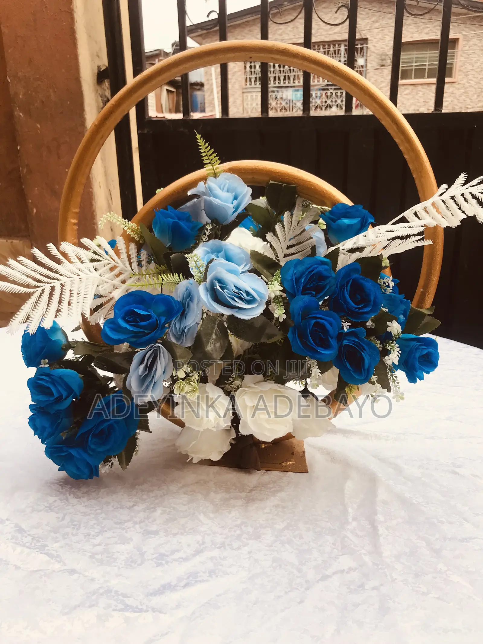Double Ring Centerpiece for Rent